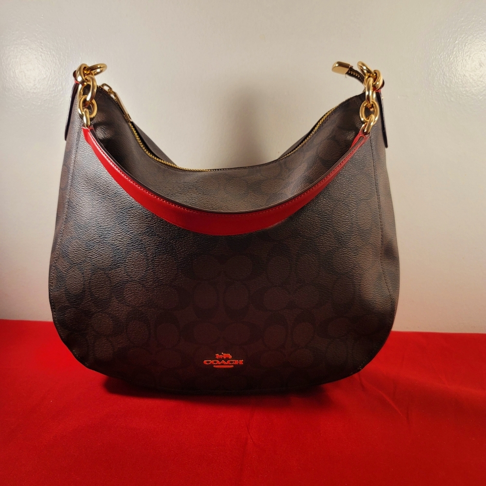Coach Elle Hobo in Signature Color Block